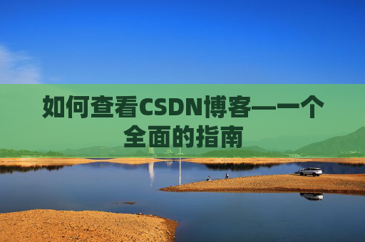 如何查看CSDN博客—一个全面的指南